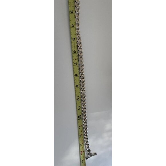 Juicy Couture Logo Heart J Charms Silver Tone Chain Link Toggle Necklace 17” - Picture 7 of 16